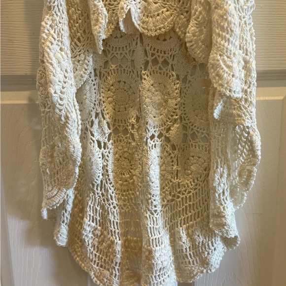 Billabong Cream Crochet High Low Dress - Picture 6 of 7